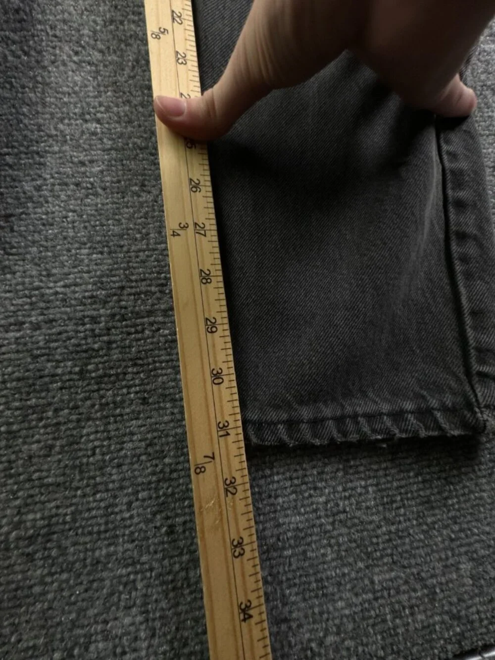 VTG Levi’s USA Made Charcoal Wash Denim Jeans Black Tab 40550-4159 ACTL 30x31